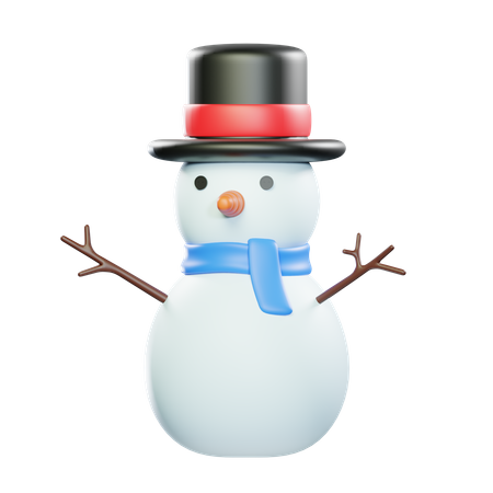 SNOWMAN HAT  3D Icon
