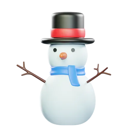 SNOWMAN HAT  3D Icon