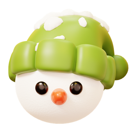 Snowman Head  3D Icon