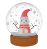 Snowman In Snow Ball
