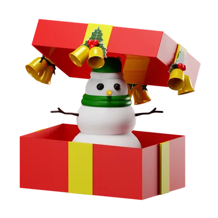 Snowman Suprise 3D Icon