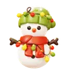 Snowman with Christmas Light
