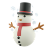 snowman hat 3d