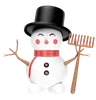 Snowman With Rack
