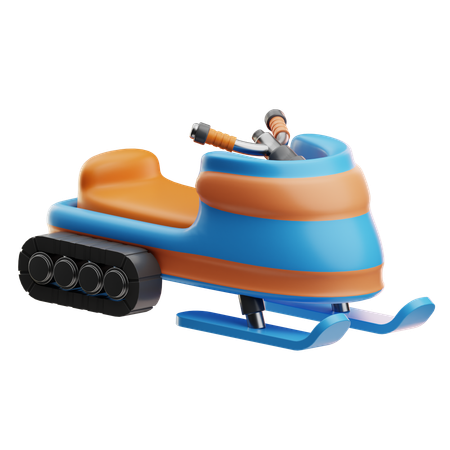 Snowmobile  3D Icon