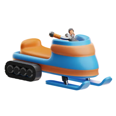 Snowmobile  3D Icon