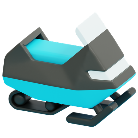 Snowmobile  3D Icon