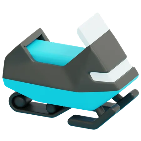 Snowmobile  3D Icon