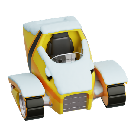 Snowmobile  3D Icon