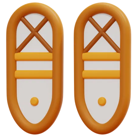 Snowshoes  3D Icon