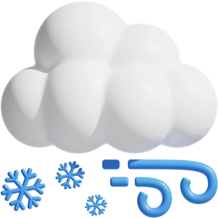 Snowstorm  3D Icon
