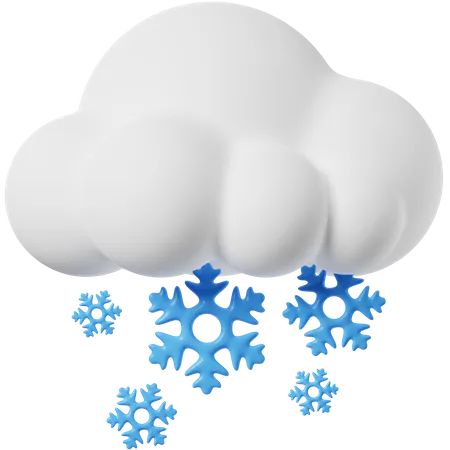 Snowfall 3 D Icon 3D Icon