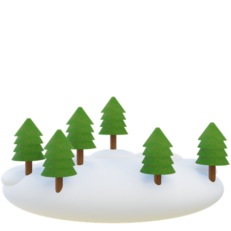 Snowy Hill  3D Icon