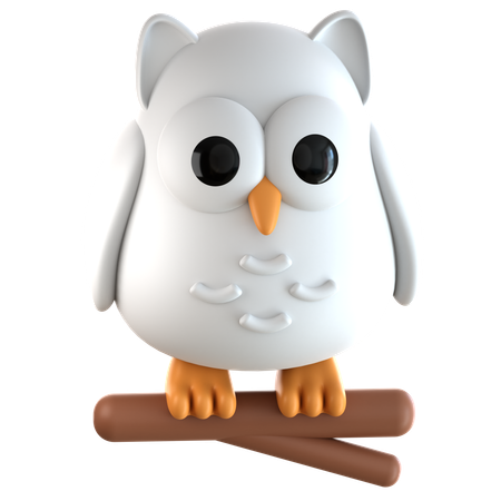 Snowy Owl  3D Icon