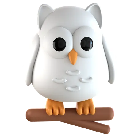 Snowy Owl  3D Icon