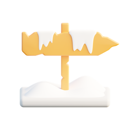Snowy Sign 3D Icon