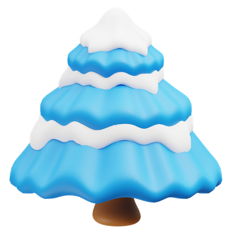 Snowy Tree  3D Icon