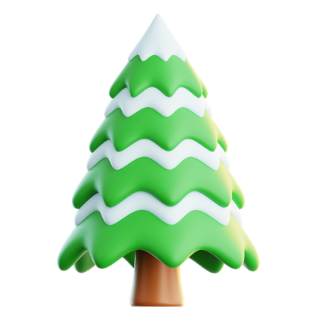 Snowy Tree  3D Icon