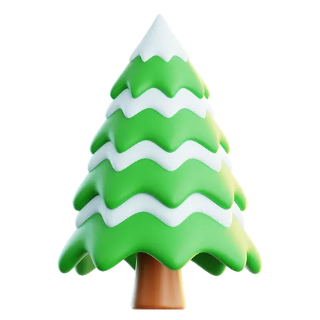 Snowy Tree  3D Icon