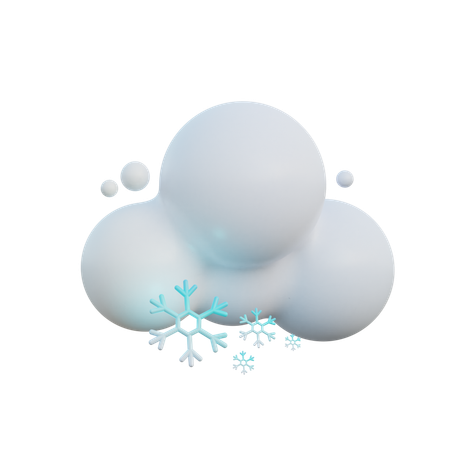 Snowy Weather  3D Icon