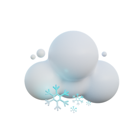 Snowy Weather 3D Icon