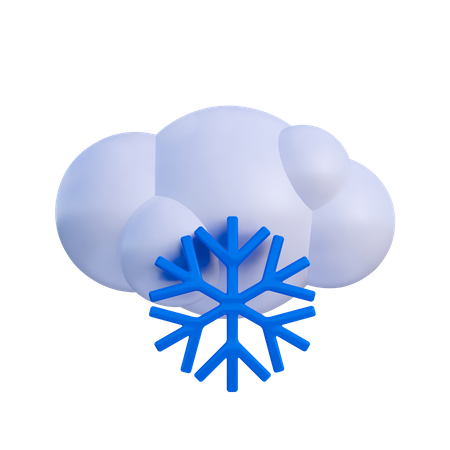 Snowy Weather 3D Illustration