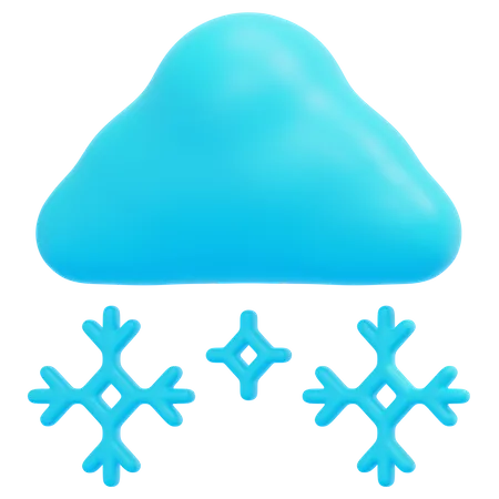 Snowy Weather 3D Icon