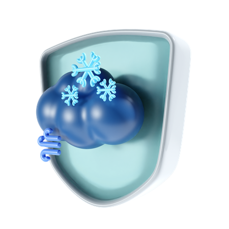 Snowy Wind  3D Icon