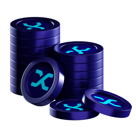 Snx Coin Stacks  3D Icon