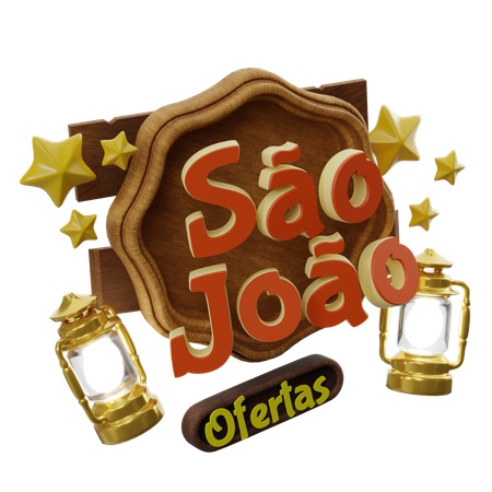 Tellement joyeux avec des lampes et des étoiles  3D Icon