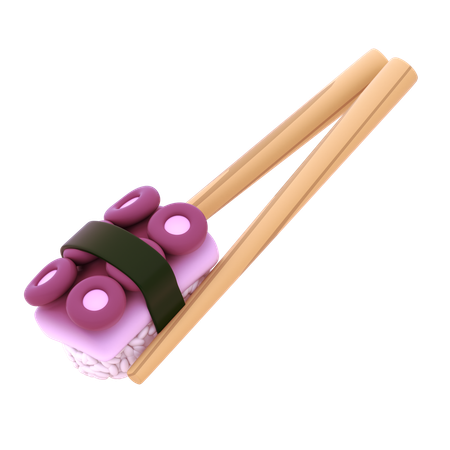 Nigiri e pauzinho  3D Icon