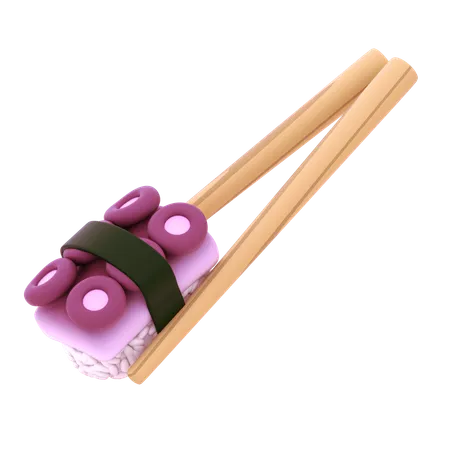 Nigiri e pauzinho  3D Icon