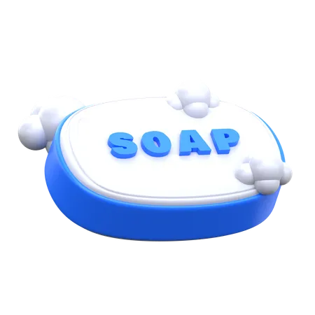 Soap 3 D Hygiene Routine Icon 3D Icon