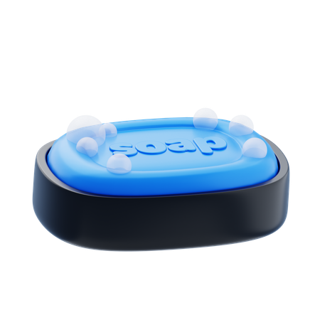 Soap Bar With Foam  3D Icon