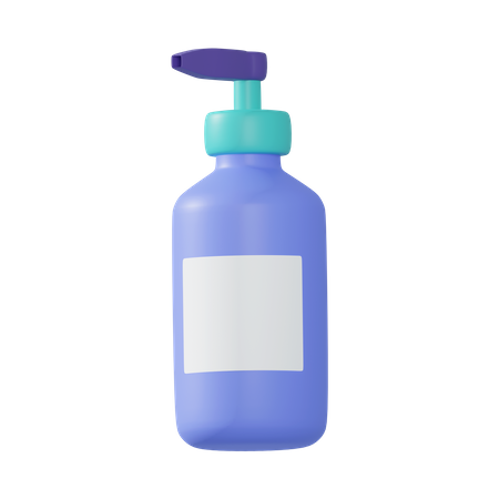 Soap bottle 3D Illustration