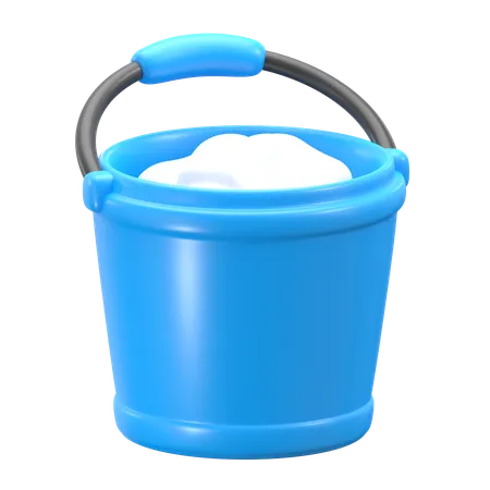 Soap Bucket 3 D Cleaning Service Icon 3D Icon
