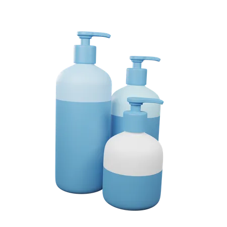 Soap Lotion And Shampoo Bottle 3D Icon
