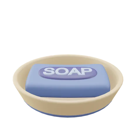 Soap In Place Bathroom 3 D Illustration 3D Icon