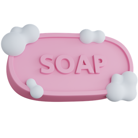 Soap With Foam  3D Icon