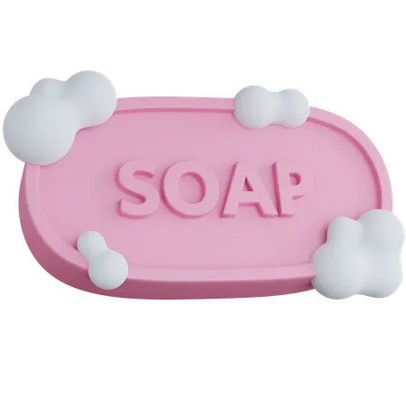 Soap With Foam  3D Icon