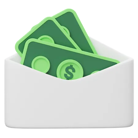 Sobre de dinero  3D Icon