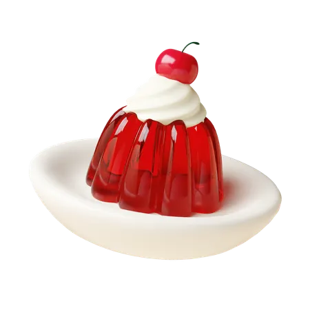 Sobremesa de gelatina  3D Icon
