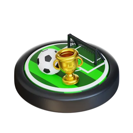 3 D Soccer Illustration 3D Icon