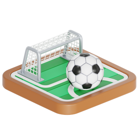 サッカー  3D Icon