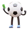 Soccer Ball Character Get Money
