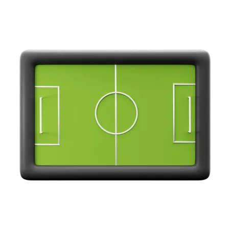 Soccer Football Field On Top View 3 D Icon Illustration Render Design 3D Icon