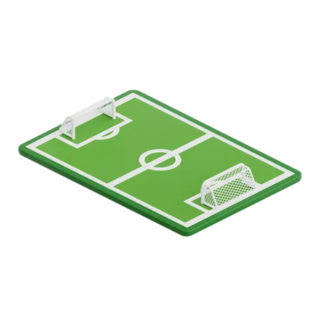 3 D Render Soccer Field Icon Illustration Isolated On Transparent Background 3D Icon