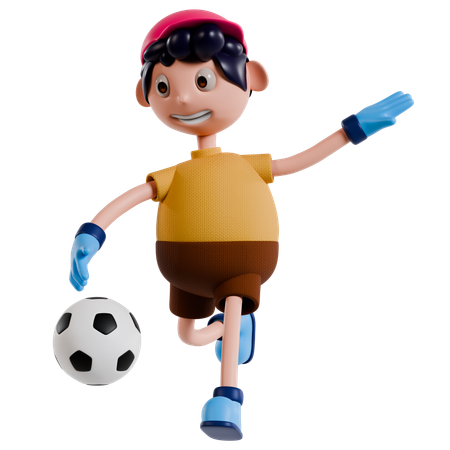 Soccer Fun  3D Illustration