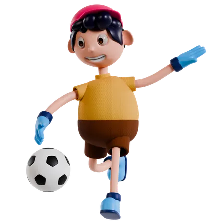 Soccer Fun  3D Illustration