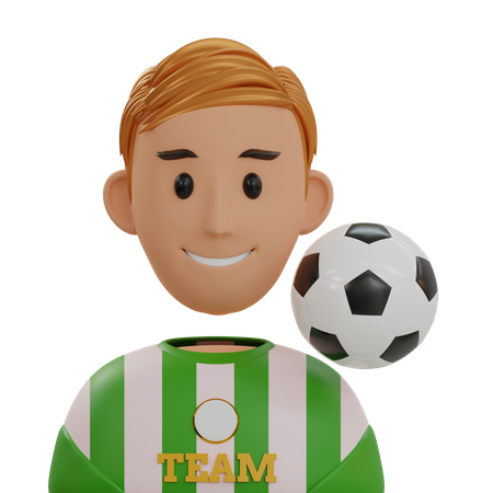 Soccer Player  3D Icon